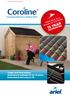 15 YEAR GUARANTEE. Tough and long lasting Guaranteed waterproof for 15 years Economical and easy to fix AVAILABLE IN A RANGE OF COLOURS