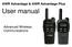 AWR Advantage & AWR Advantage Plus. User manual. Advanced Wireless Communications