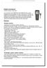 Medidores de vibración salida RS232 Datalogger VT-8204 LUTRON manual ingles