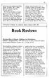 Book Reviews. Christopher G. Harris, 11 Letitia St., Barrie, Ontario IAN 1N7