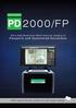PD 2000/FP. Ultra High Resolution Multi-Spectral Imaging of Passports and Questioned Documents. foster +freeman