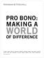 pro bono: making a world of difference