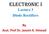 Electronic I Lecture 3 Diode Rectifiers. By Asst. Prof Dr. Jassim K. Hmood