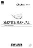 CR-LA111 YZ1(L, D) SERVICE MANUAL STEREO RADIO RECEIVER DATA. S/M Code No A-359-0N1