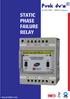STATIC PHASE FAILURE RELAY