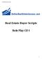 Real Estate Buyer Scripts Role Play CD I