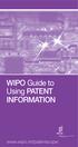 WIPO Guide to Using PATENT INFORMATION