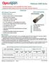 Platinum OEM Series. Datasheet PSFP-41DT31K020. SFP Optical Transceiver Product Features. Applications. Description