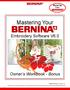 Mastering Your. Embroidery Software V6.0. Owner s Workbook - Bonus