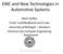 EMC and New Technologies in Automotive Systems