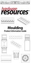 Moulding Product Information Guide