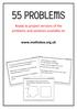 55 PROBLEMS. Ready to project versions of the problems and solutions available on.