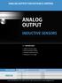analog output inductive sensors analog output for distance control analog