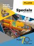 Great new promotions on the Fluke multifunction installation testers! Specials. Spring - Summer 2018 NEW. electrical testers T6. See more inside!
