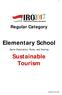 Elementary School. Sustainable Tourism