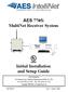 AES 7705i MultiNet Receiver System Initial Installation and Setup Guide
