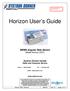 Horizon User s Guide