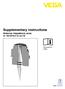 Supplementary instructions Antenna impedance cone for VEGAPULS 62 and 68