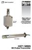 User s Guide HX71 SERIES. RH Probe/Transmitter. Shop online at omega.com SM. RoHS 2 Compliant