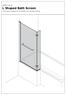 IN00571 (Iss 2) L Shaped Bath Screen. Instruction suitable for both Right and Left Hand Fixing.