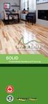 SOLID Prefinished Hardwood Flooring