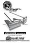 USER GUIDE Read Before Use! Model #213 Model #209. Do not use on High Pressure Laminate or Solid Wood