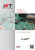 IRT. Fonction specifications. CU Documentation EtherCAT. quality IN MOTION.  quality IN MOTION