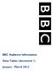 BBC Audience Information. Data Tables (document 1)