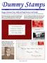Issue 27 A Newsletter Covering British Stamp Printers' Dummy Stamp Material Quarter 4, 2012