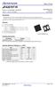 Data Sheet. DUAL P-CHANNEL MOSFET 20 V, 3.0 A, 79 mω. Description. Features. Ordering Information. Absolute Maximum Ratings (T A = 25 C)