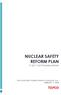 NUCLEAR SAFETY REFORM PLAN FY2017 Q3 PROGRESS REPORT