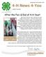 4-H News 4-You. After the Fair & End of 4-H Year!