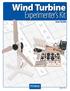Wind Turbine Experimenter s Kit User Guide