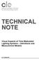 TECHNICAL NOTE. Visual Aspects of Time-Modulated Lighting Systems Definitions and Measurement Models
