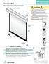 Nocturne+ E INSTRUCTIONS CAUTION. Motor Operated Exterior Projection Screen. 1¾ (45mm) END CAP. Wall Mounting Bracket. Wall Mounting Bracket