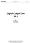 Digital Output One V1.1