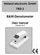 Heiland electronic GmbH TRD 2. B&W-Densitometer. User manual Version 6.4