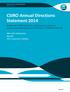 CSIRO Annual Directions Statement 2014