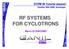 RF SYSTEMS FOR CYCLOTRONS