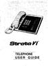 TELEPHONE USER GUIDE.-
