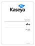 Kaseya 2. User Guide. Version 7.0