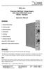 NHQ x2xx. Precision NIM High Voltage Supply NHQ HIGH PRECISON series RS232 - Interface. Operators Manual