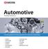 Automotive. Tooling Solutions. Providing Optimal Tooling Solutions for Automotive Machining