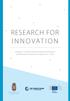 RESEARCH FOR INNOVATION