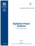 Digitization Project Guidance
