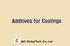 Additives for Coatings. J&C Global Tech. Co., Ltd.