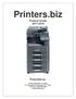 Printers.biz. Product Guide Presented by: