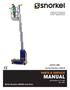 AMWP-1000 Snorkel Machine SPM20 PARTS & SERVICE. MANUAL Part Number Sep Serial Number and after