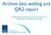 Archive data weblog and QA2 report. Obtaining information of the observation and calibration of ALMA Archive data