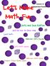 Let s Make Math Fun. Dots and Dice Edition. Volume 18 September/October Roll the Dice for Place Value. Scarf Math. Halloween Math Puzzles